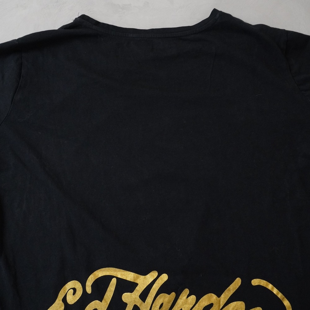 Ed Hardy Graphic T-Shirt 3X Womens Black Cross Heart Tattoo Y2K Style - Picture 4 of 8